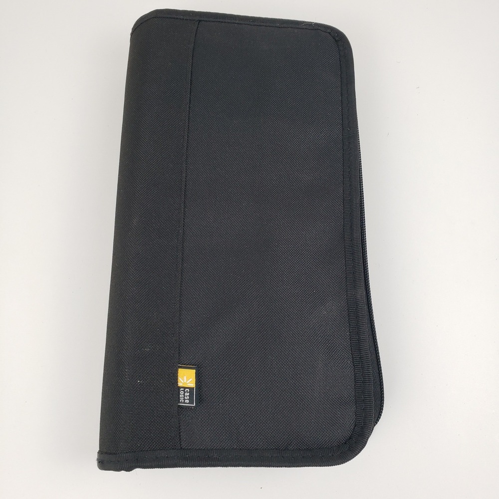 Case Logic Black Nylon CD DVD Wallet Media Storage Binder Zippered Case 48 Disc